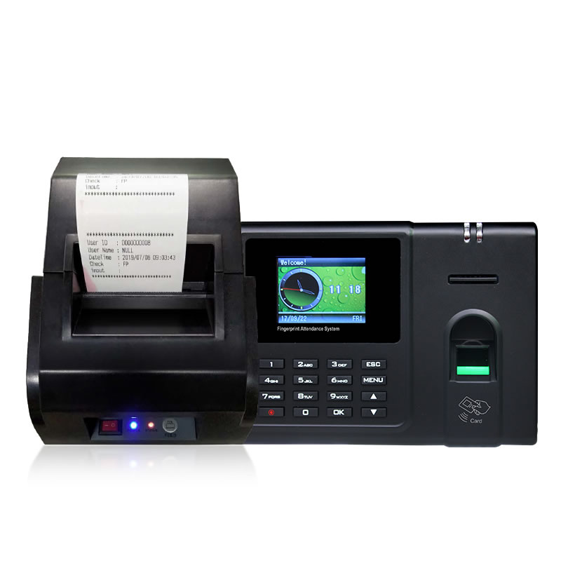 Fingerprint Reader Time Attendance With Printer